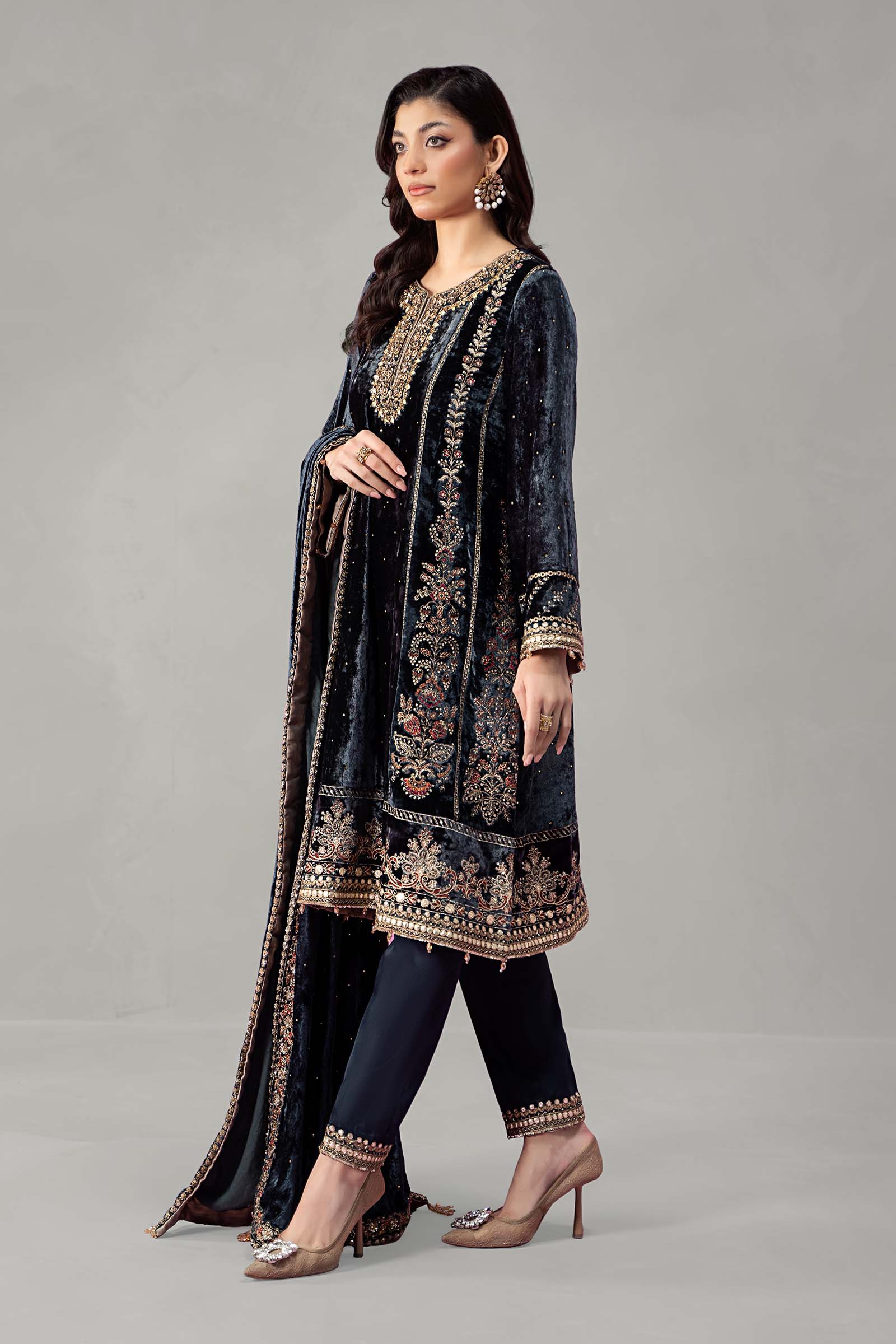 Maira B | Ready to Wear | SF-W24-14 -  Maria B Luxury Formals -  House of Maryam