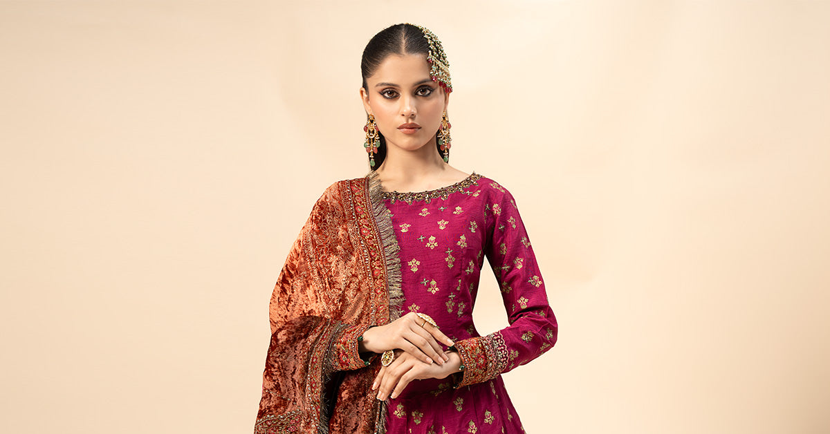 Maira B | Ready to Wear | SF-W24-26 -  Maria B Luxury Formals -  House of Maryam