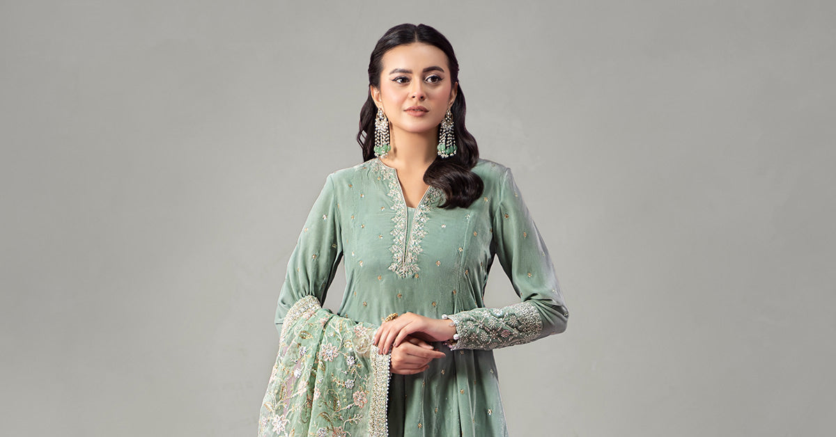 Maira B | Ready to Wear | SF-W24-12 -  Maria B Luxury Formals -  House of Maryam