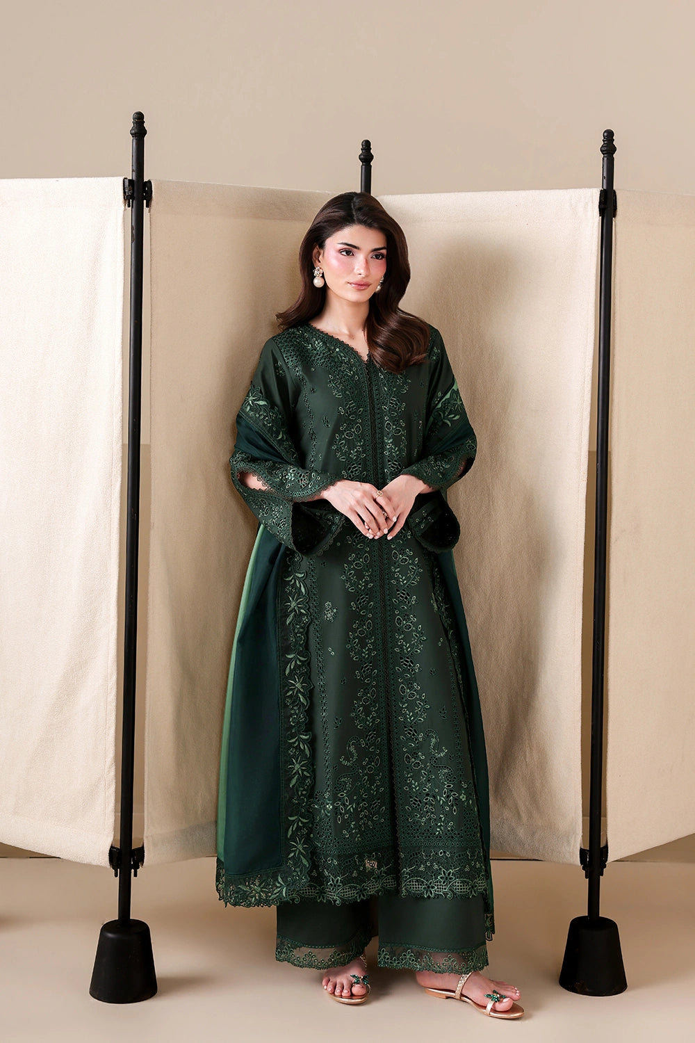 Azure | Luxury Lawn 26 | Shades Of Emerald, image 2