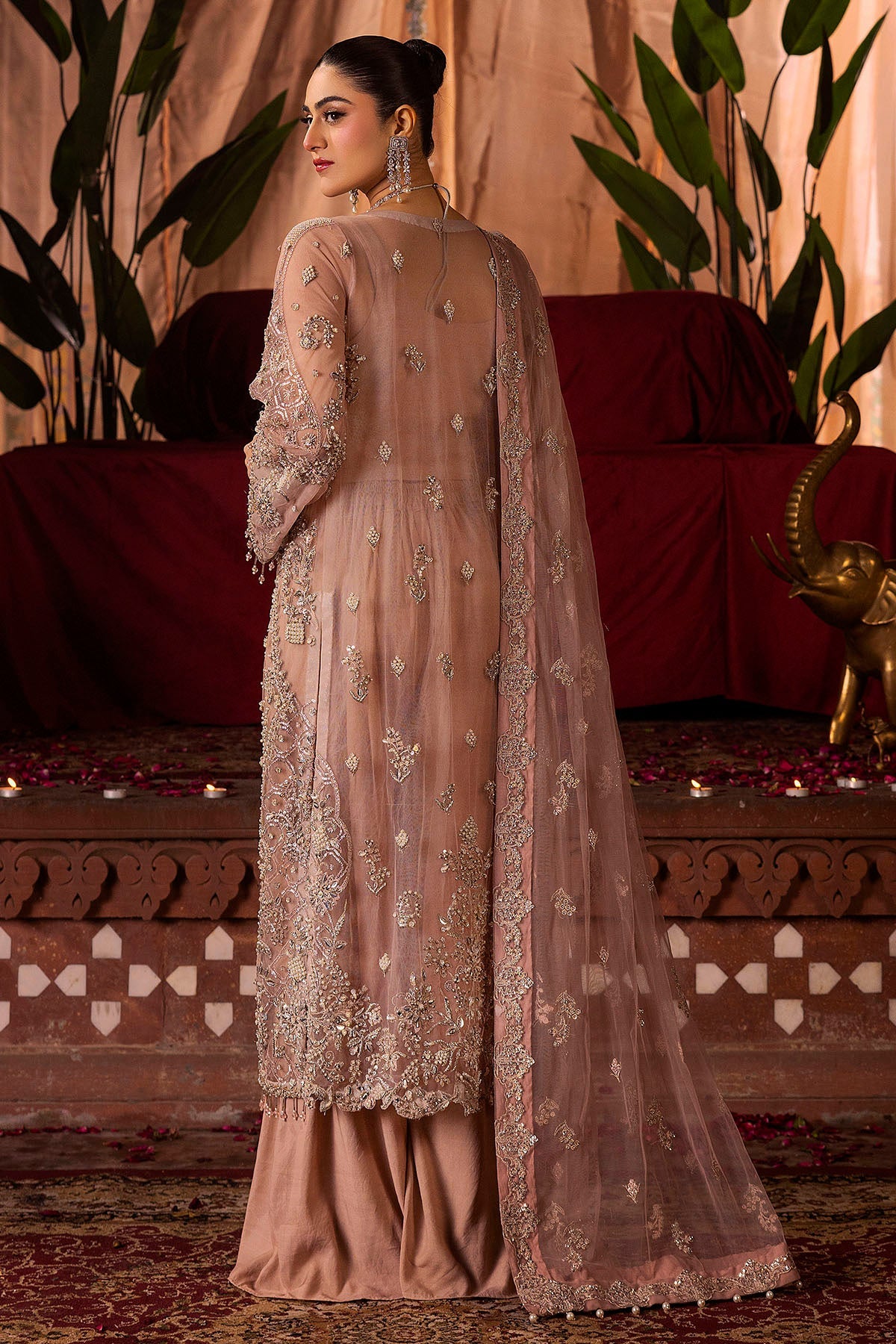 Motifz | Bridal Couture | 0011-REEM EMBROIDERED SILK NET STITCHED -  Motifz Ladies Clothes - Original Designer Dress - House of Maryam