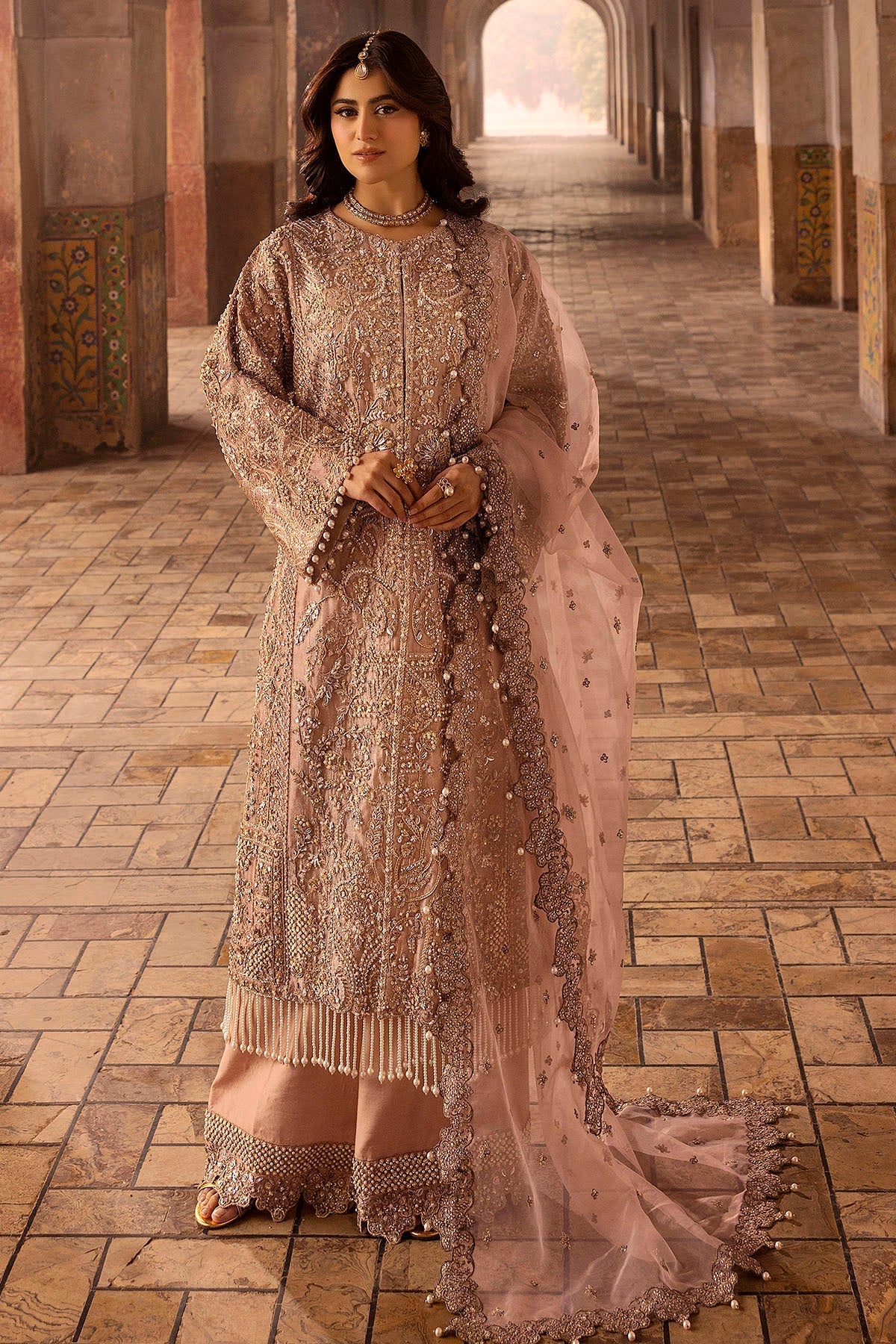 Motifz | Bridal Couture | 0012-MAYASA EMBROIDERED MESSORI STITCHED -  Motifz Ladies Clothes - Original Designer Dress - House of Maryam