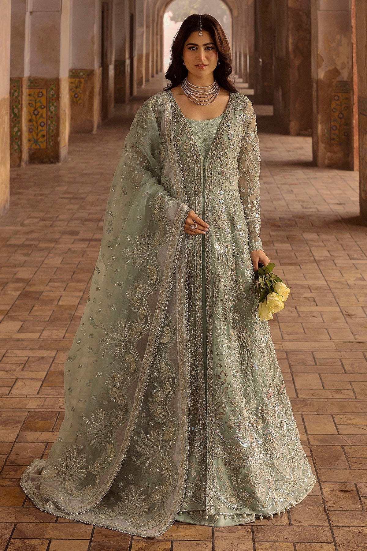 Motifz | Bridal Couture | 0015-MEHTAB EMBROIDERED ORGANZA STITCHED -  Motifz Ladies Clothes - Original Designer Dress - House of Maryam