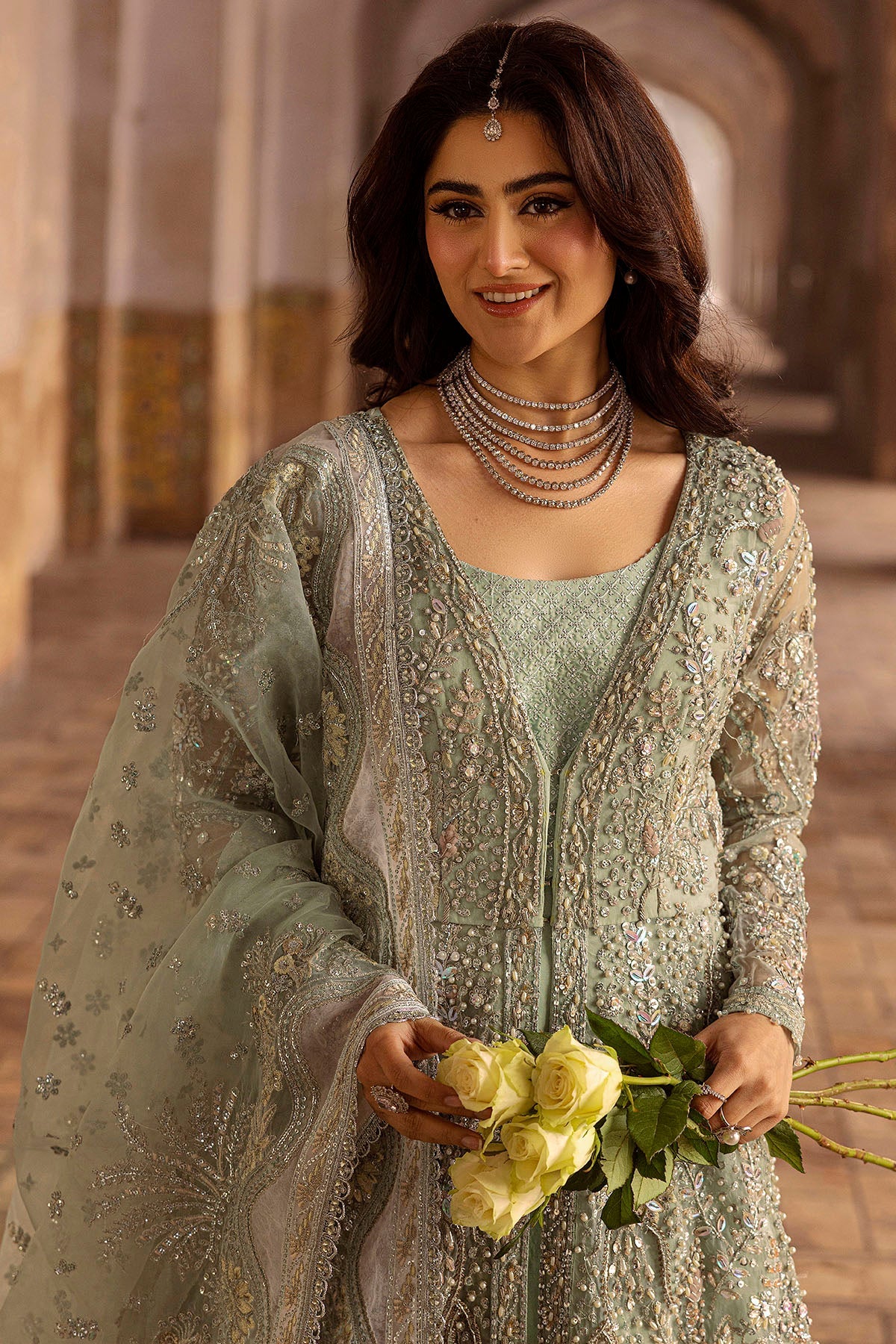 Motifz | Bridal Couture | 0015-MEHTAB EMBROIDERED ORGANZA STITCHED -  Motifz Ladies Clothes - Original Designer Dress - House of Maryam