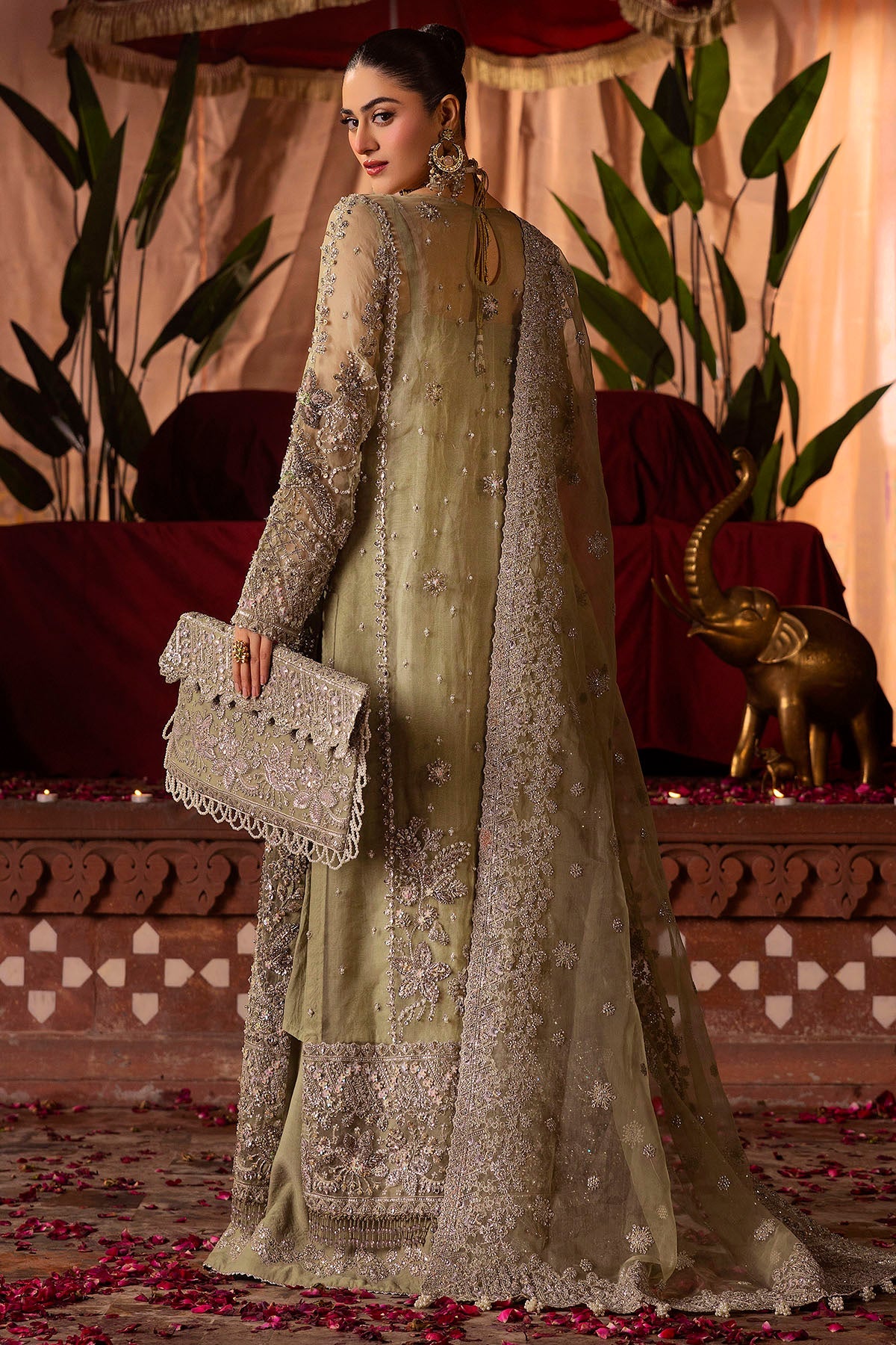 Motifz | Bridal Couture | 0016-MEERAZ EMBROIDERED ORGANZA STITCHED -  Motifz Ladies Clothes - Original Designer Dress - House of Maryam