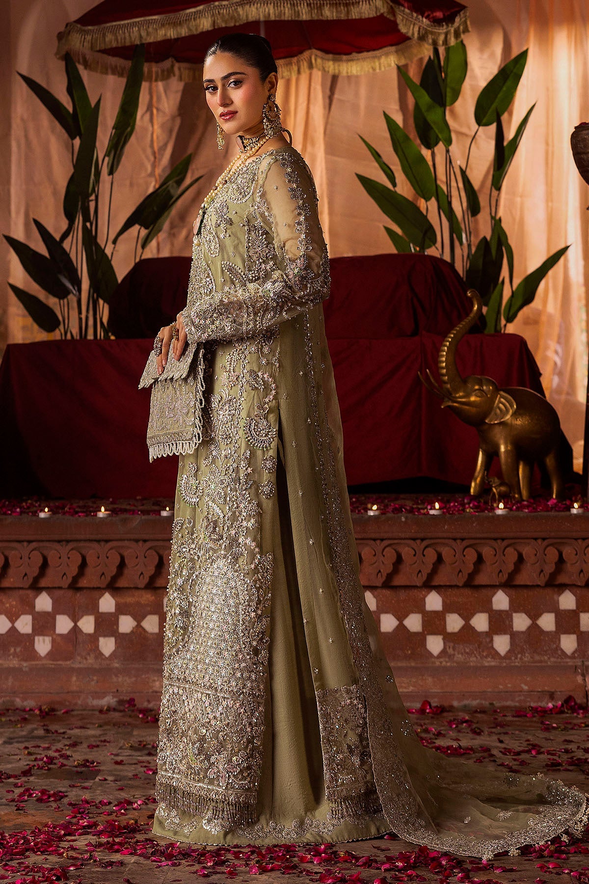 Motifz | Bridal Couture | 0016-MEERAZ EMBROIDERED ORGANZA STITCHED -  Motifz Ladies Clothes - Original Designer Dress - House of Maryam