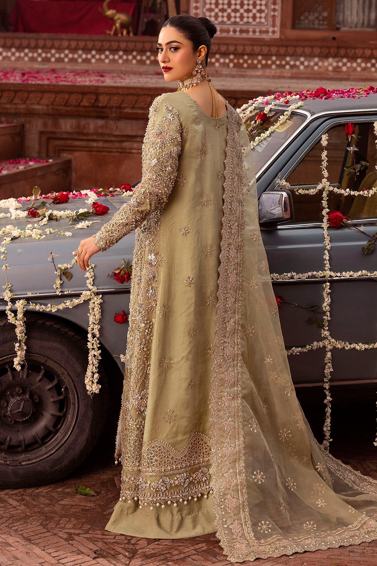 Motifz | Bridal Couture | 0017-PARINAZ EMBROIDERED ORGANZA STITCHED -  Motifz Ladies Clothes - Original Designer Dress - House of Maryam