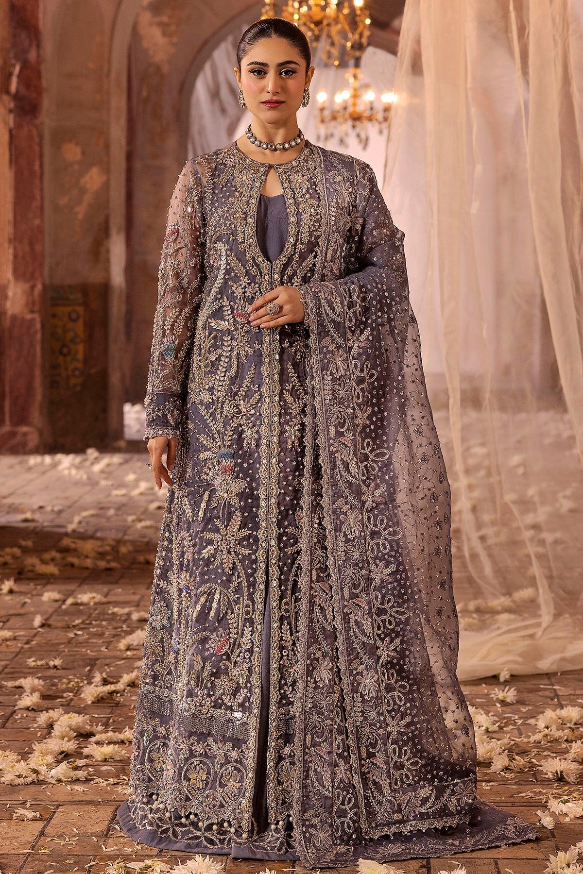 Motifz | Bridal Couture | 0018-ZURIAH EMBROIDERED ORGANZA STITCHED -  Motifz Ladies Clothes - Original Designer Dress - House of Maryam