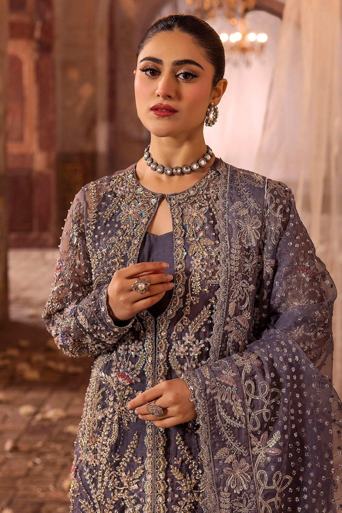 Motifz | Bridal Couture | 0018-ZURIAH EMBROIDERED ORGANZA STITCHED -  Motifz Ladies Clothes - Original Designer Dress - House of Maryam