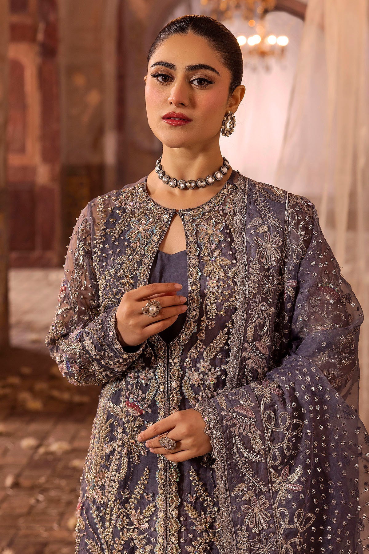 Motifz | Bridal Couture | 0018-ZURIAH EMBROIDERED ORGANZA STITCHED -  Motifz Ladies Clothes - Original Designer Dress - House of Maryam
