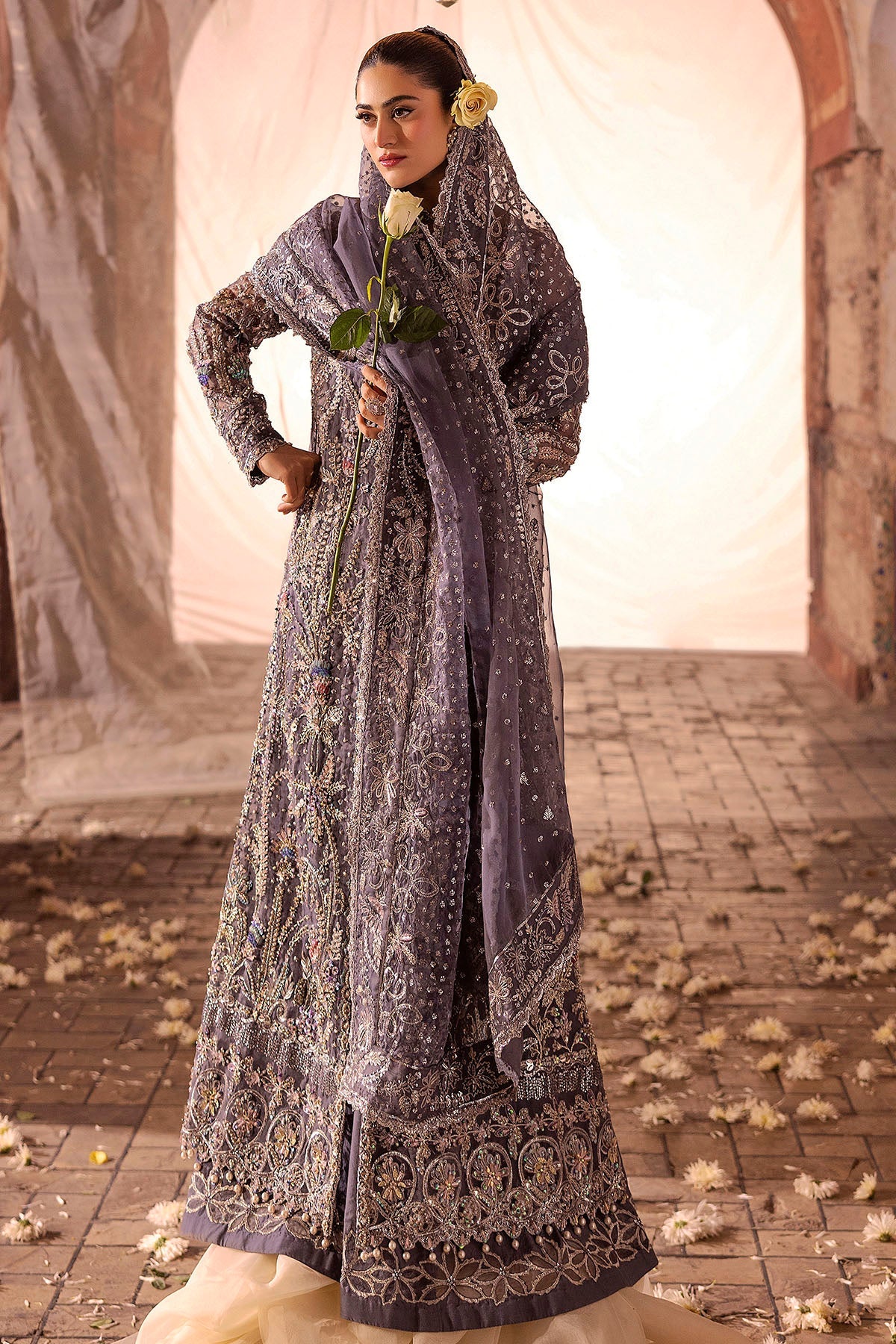 Motifz | Bridal Couture | 0018-ZURIAH EMBROIDERED ORGANZA STITCHED -  Motifz Ladies Clothes - Original Designer Dress - House of Maryam