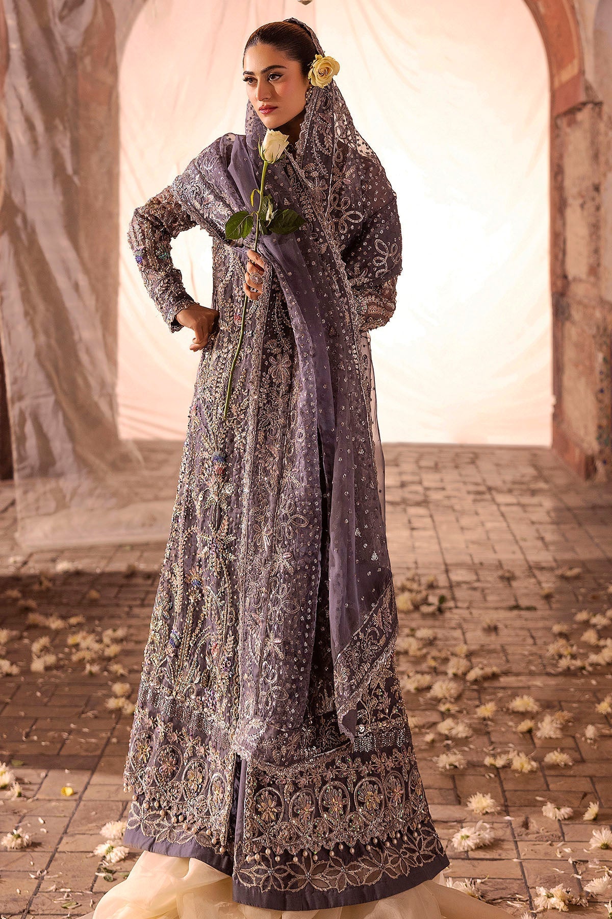 Motifz | Bridal Couture | 0018-ZURIAH EMBROIDERED ORGANZA STITCHED -  Motifz Ladies Clothes - Original Designer Dress - House of Maryam