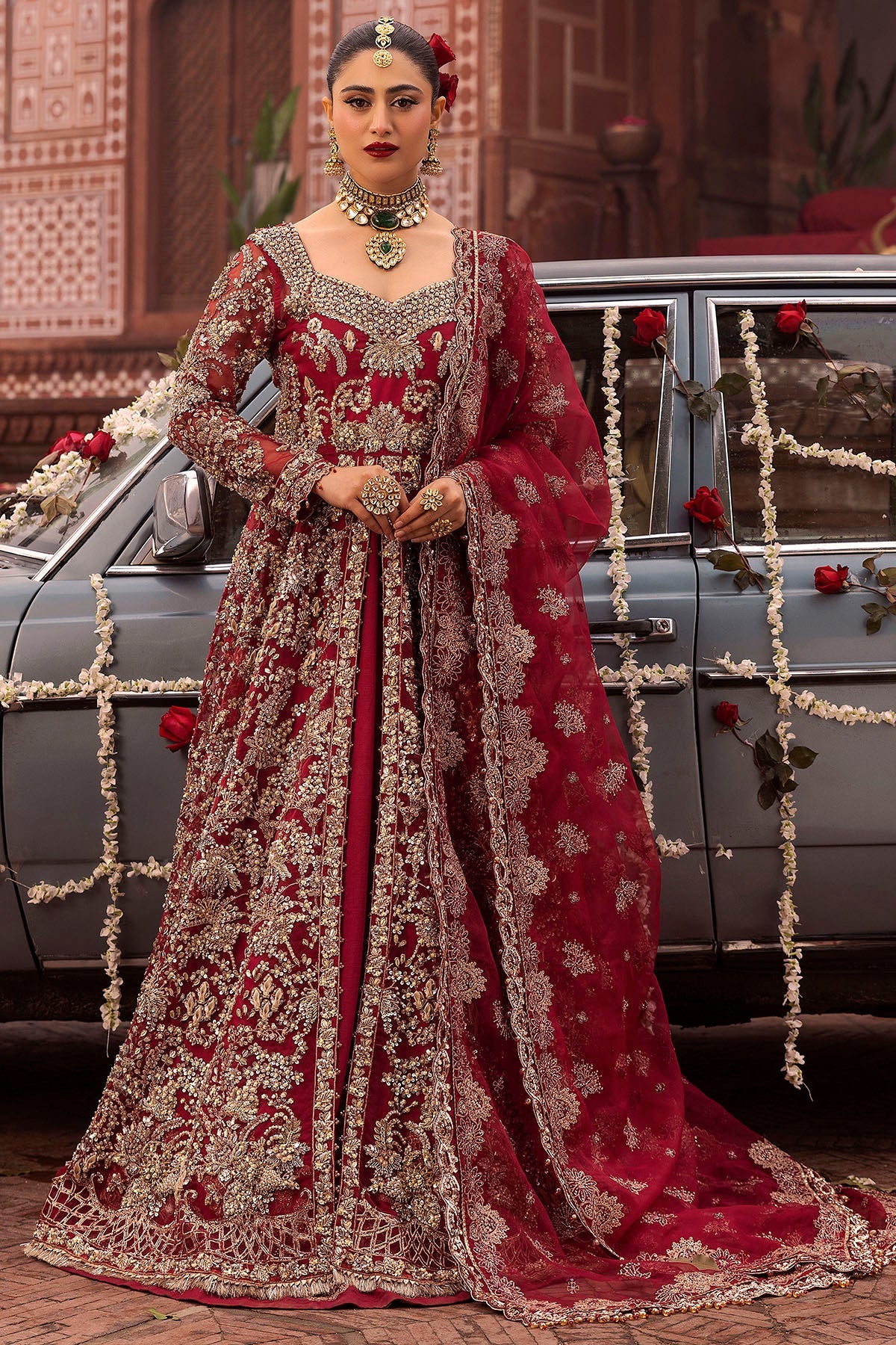 Motifz | Bridal Couture | 0019-SHANARA EMBROIDERED ORGANZA STITCHED -  Motifz Ladies Clothes - Original Designer Dress - House of Maryam