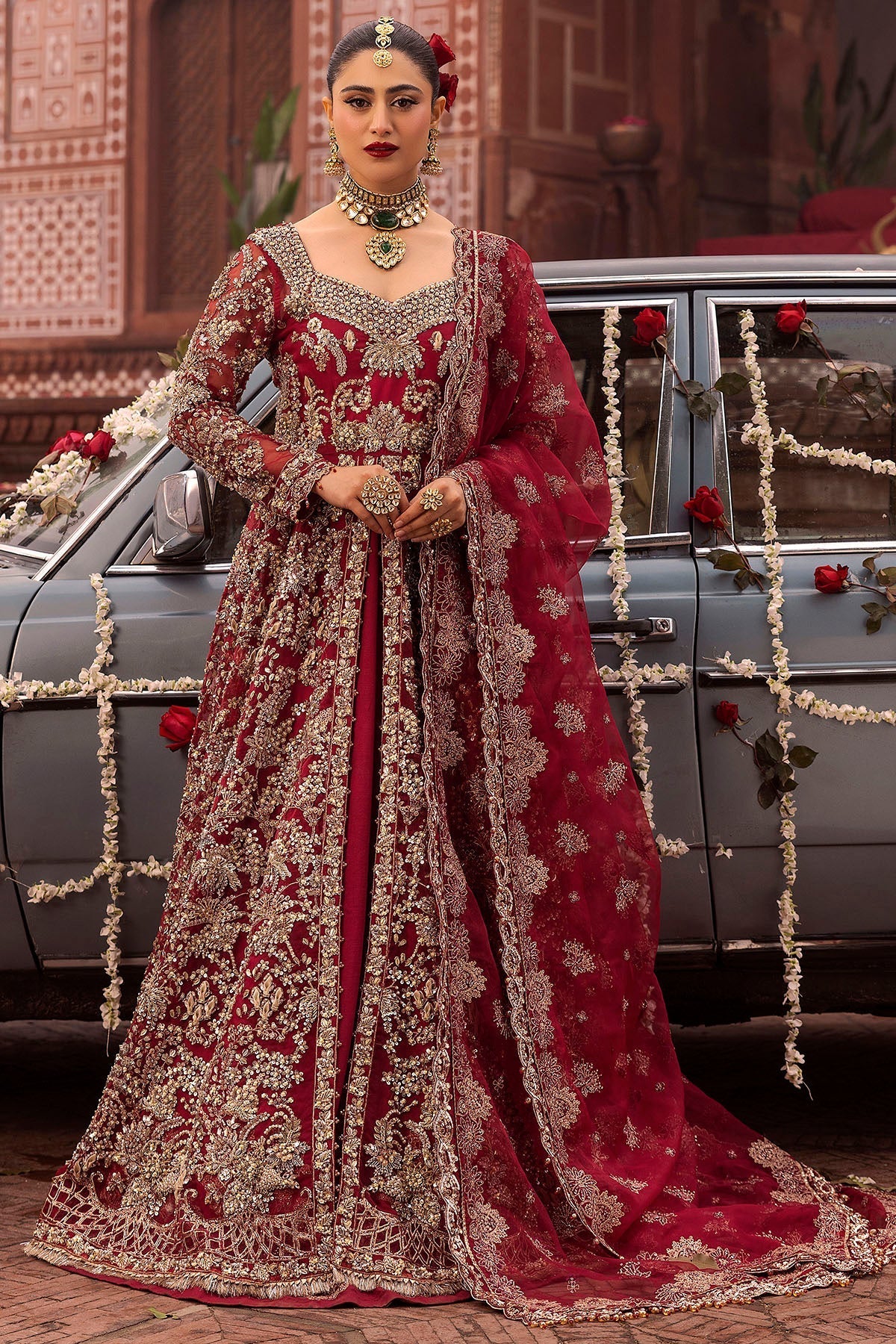 Motifz | Bridal Couture | 0019-SHANARA EMBROIDERED ORGANZA STITCHED -  Motifz Ladies Clothes - Original Designer Dress - House of Maryam