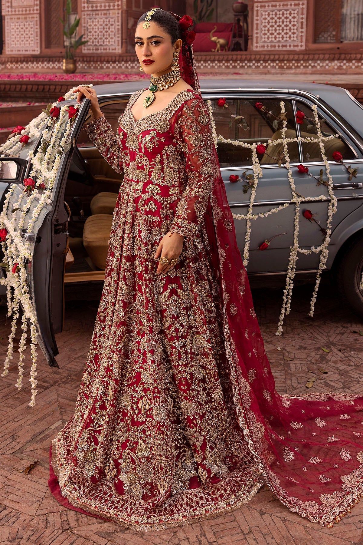 Motifz | Bridal Couture | 0019-SHANARA EMBROIDERED ORGANZA STITCHED -  Motifz Ladies Clothes - Original Designer Dress - House of Maryam