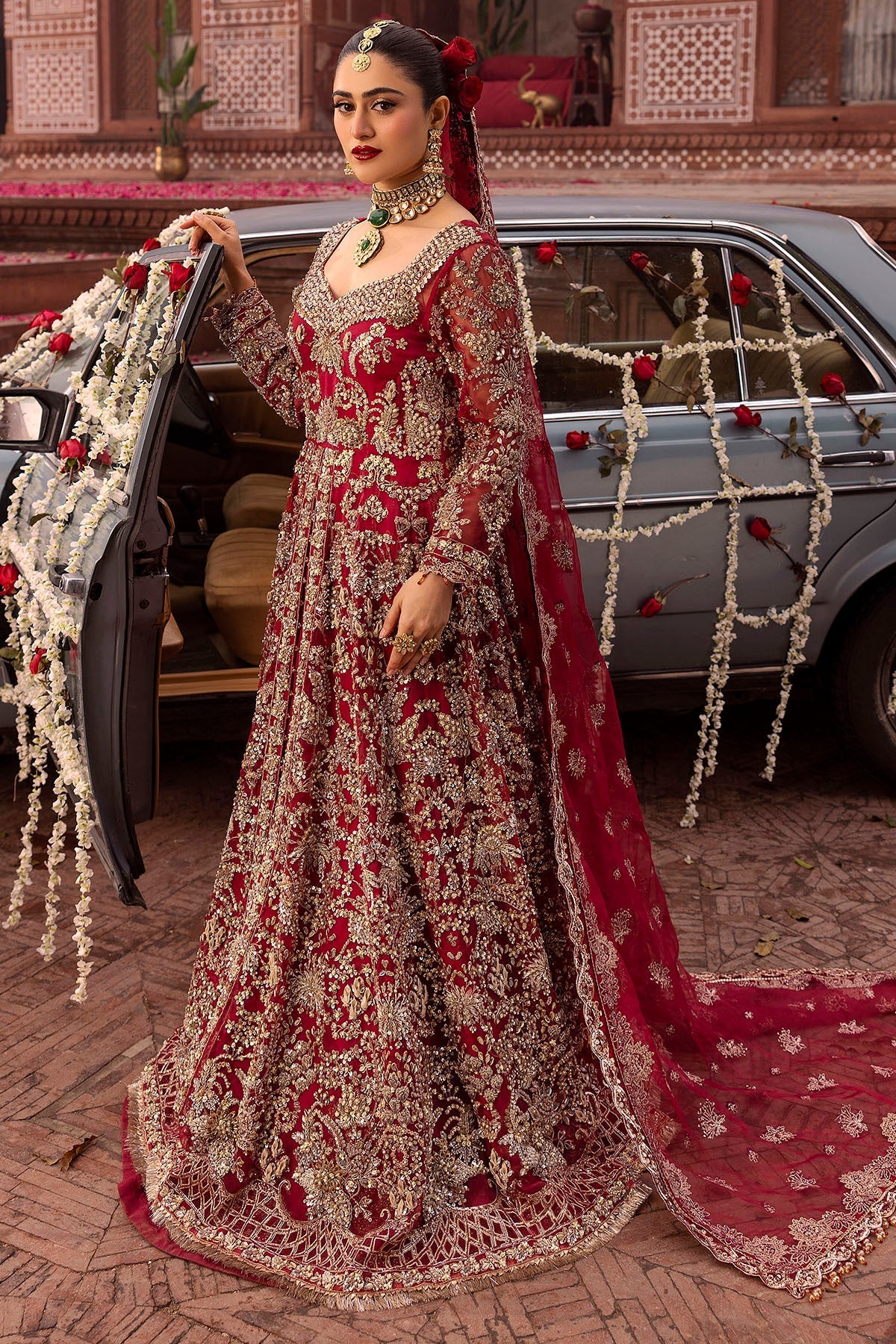 Motifz | Bridal Couture | 0019-SHANARA EMBROIDERED ORGANZA STITCHED -  Motifz Ladies Clothes - Original Designer Dress - House of Maryam