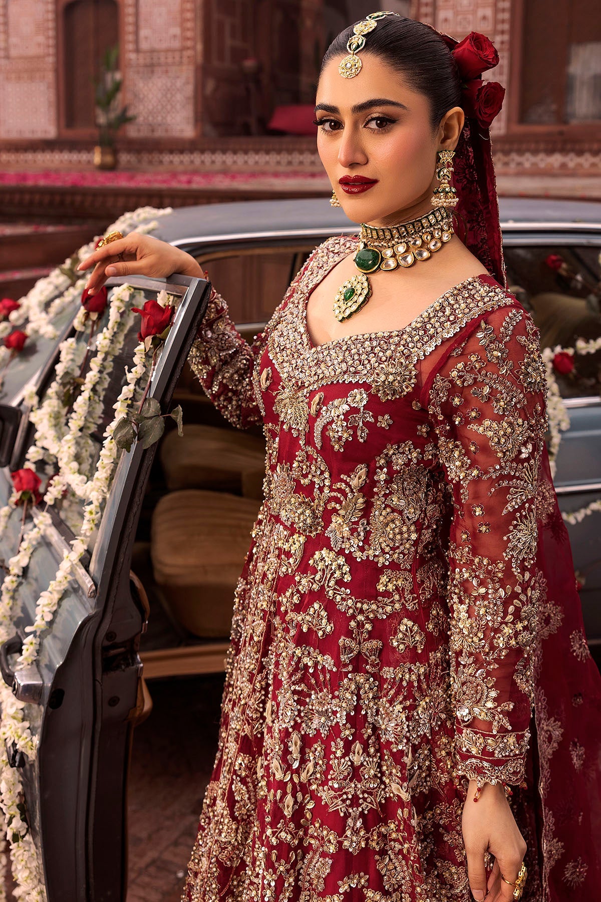 Motifz | Bridal Couture | 0019-SHANARA EMBROIDERED ORGANZA STITCHED -  Motifz Ladies Clothes - Original Designer Dress - House of Maryam