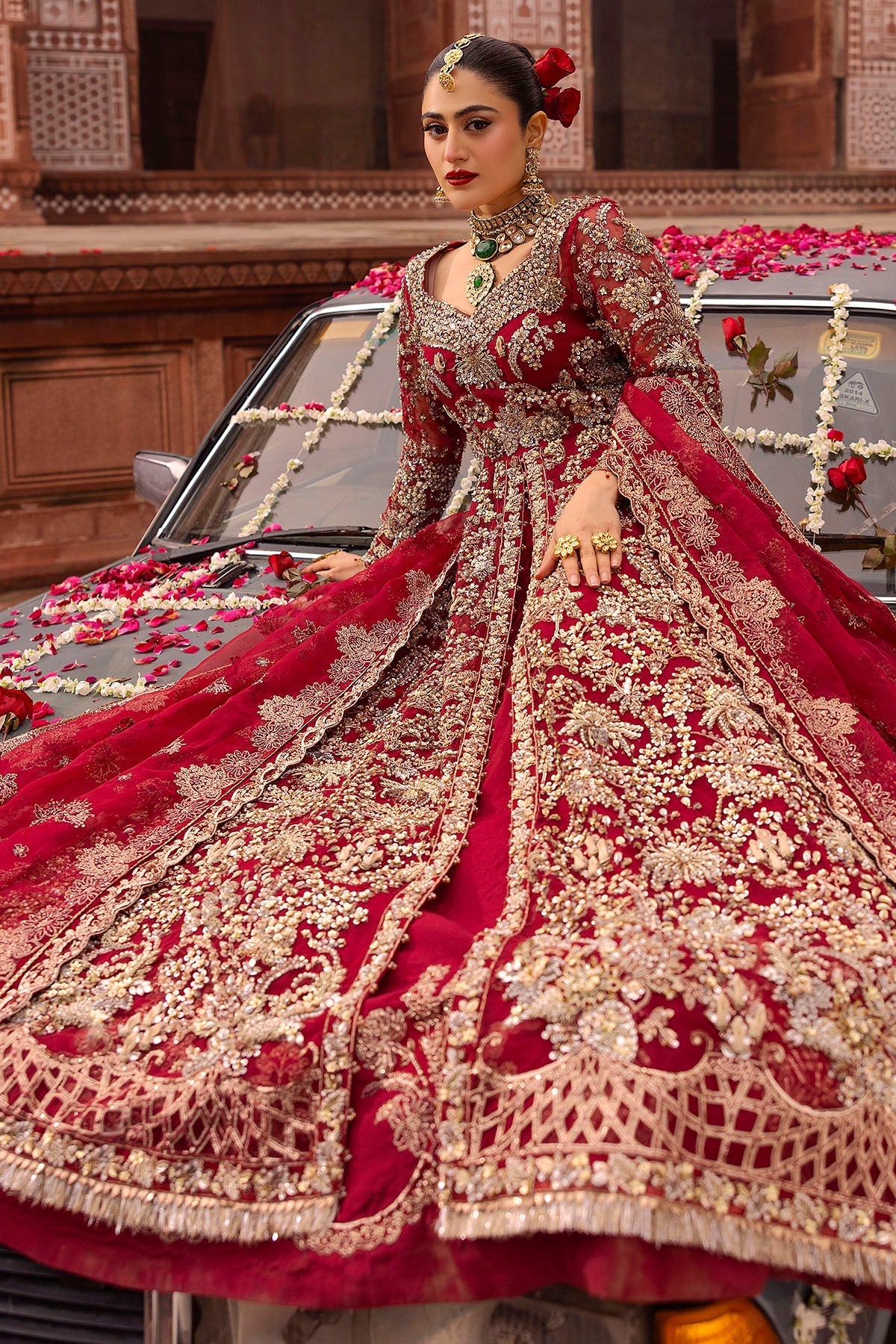Motifz | Bridal Couture | 0019-SHANARA EMBROIDERED ORGANZA STITCHED -  Motifz Ladies Clothes - Original Designer Dress - House of Maryam