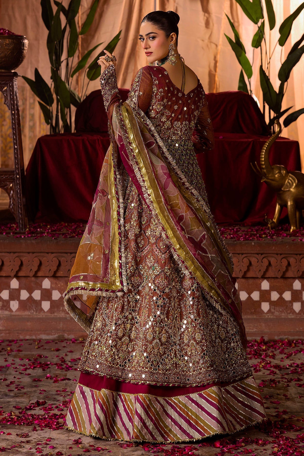 Motifz | Bridal Couture | 0020-NAURATAN EMBROIDERED MESSORI STITCHED -  Motifz Ladies Clothes - Original Designer Dress - House of Maryam