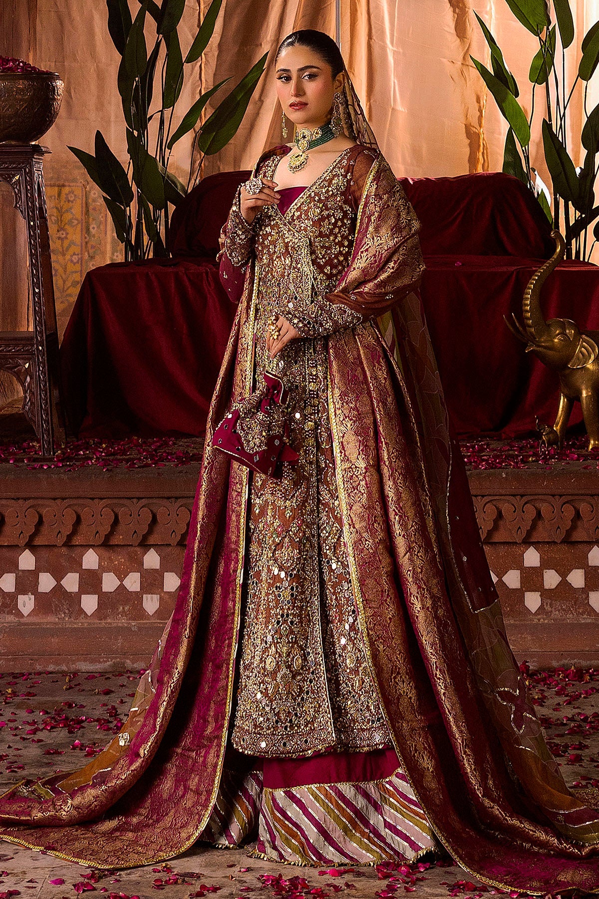 Motifz | Bridal Couture | 0020-NAURATAN EMBROIDERED MESSORI STITCHED -  Motifz Ladies Clothes - Original Designer Dress - House of Maryam