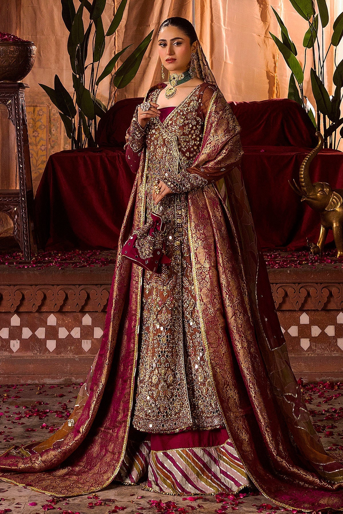 Motifz | Bridal Couture | 0020-NAURATAN EMBROIDERED MESSORI STITCHED -  Motifz Ladies Clothes - Original Designer Dress - House of Maryam