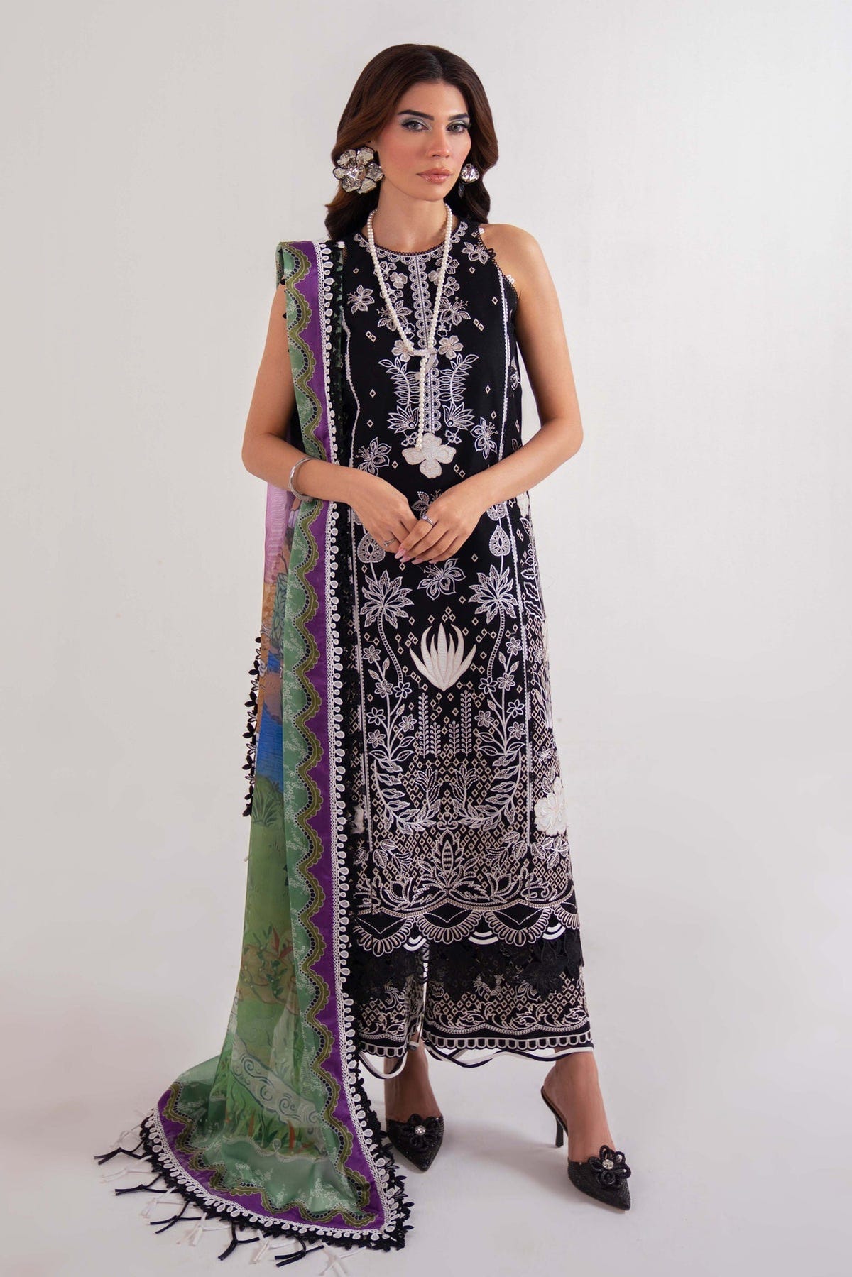 Sable Vogue | Luxury Lawn 25 | SL-10-25-V2 -  Sable Vogue Ladies Clothes - Original Designer Dress - House of Maryam