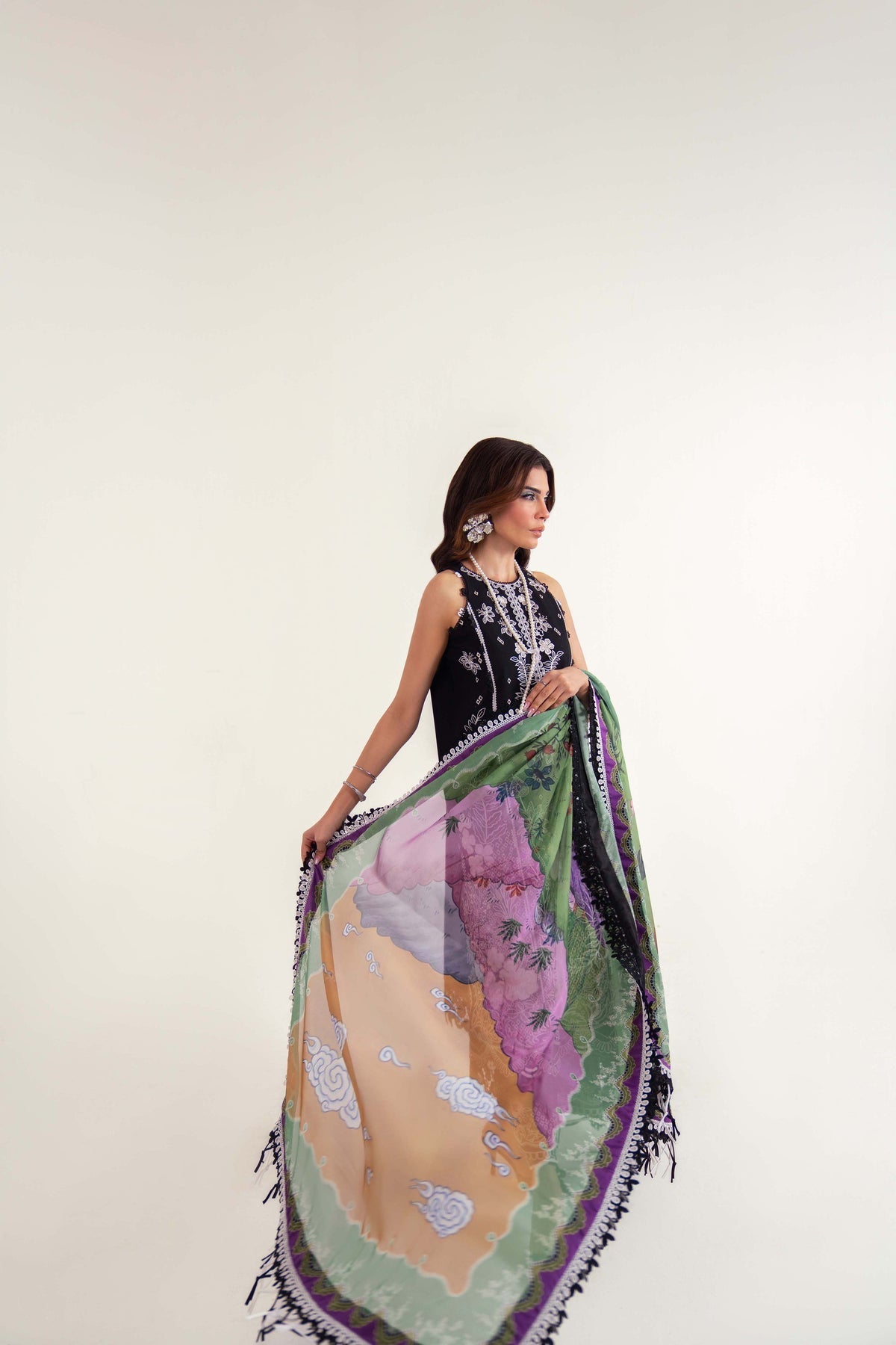 Sable Vogue | Luxury Lawn 25 | SL-10-25-V2 -  Sable Vogue Ladies Clothes - Original Designer Dress - House of Maryam