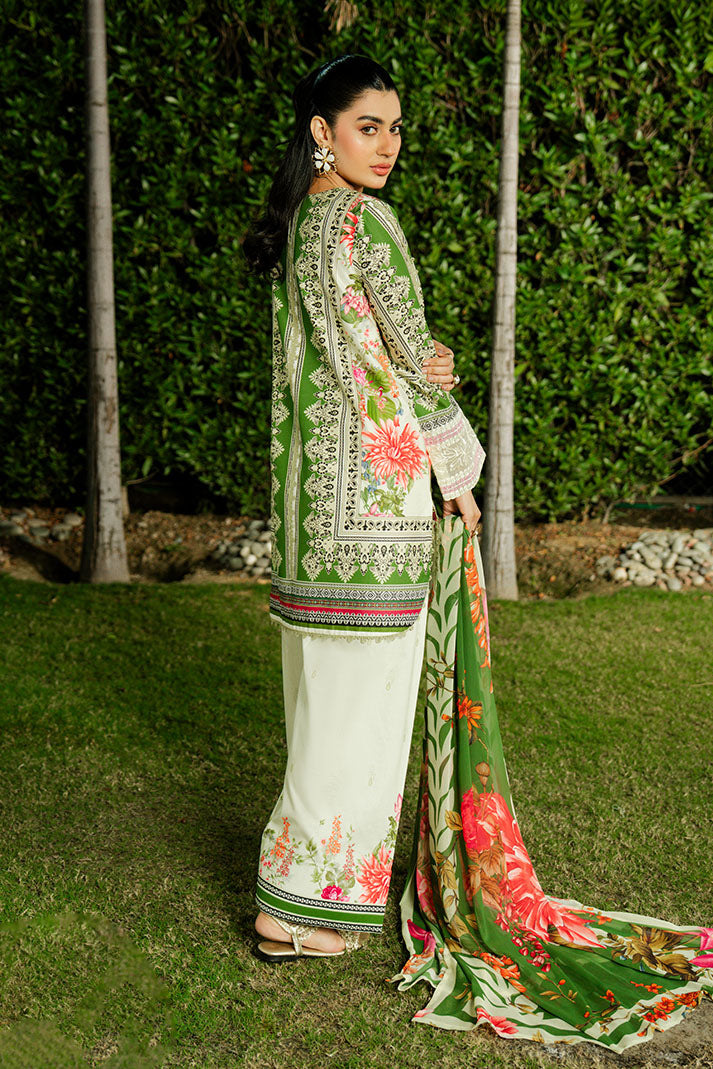 Imrozia Premium | Dahlia Lawn | SL-122 Olive Jardin-2