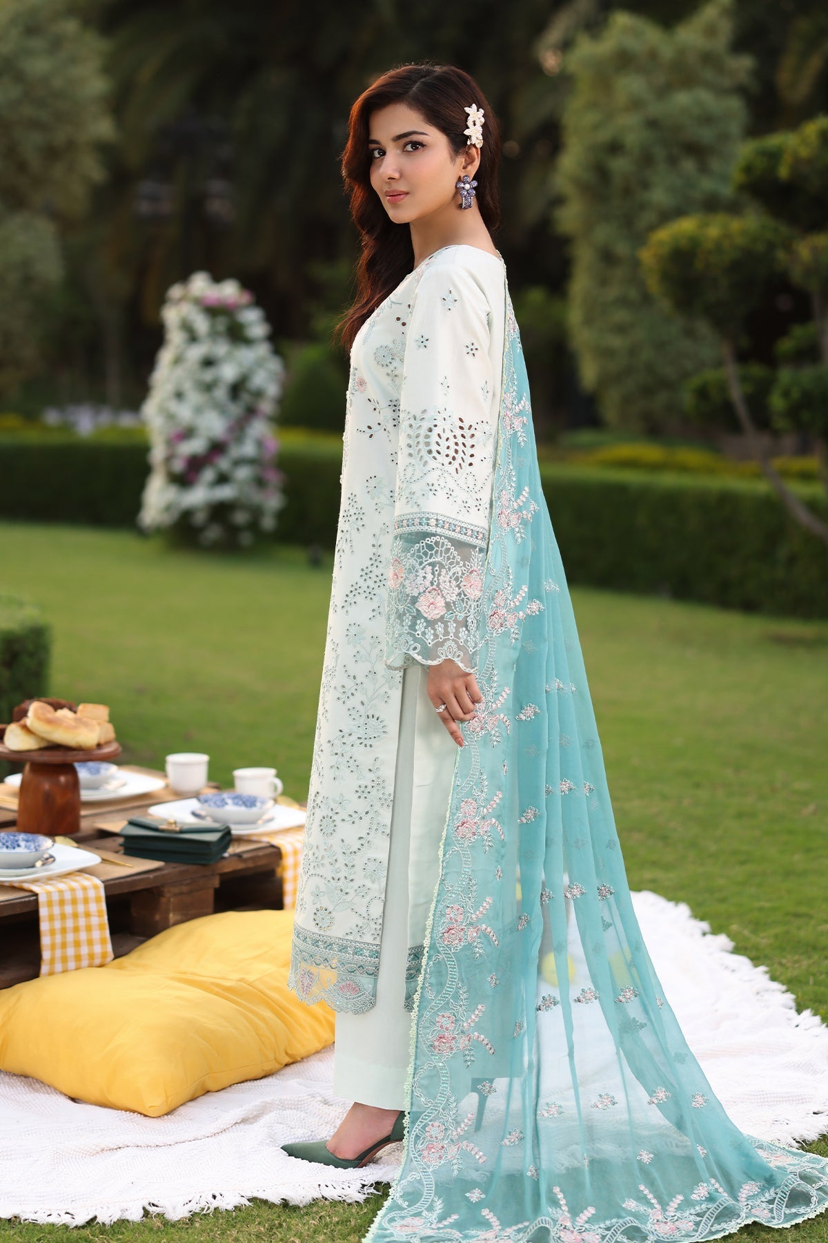 Imrozia Premium | Hayam Luxury Lawn 25 | SL 88 HIBA -  Imrozia Premium Ladies Clothes - Original Designer Dress - House of Maryam