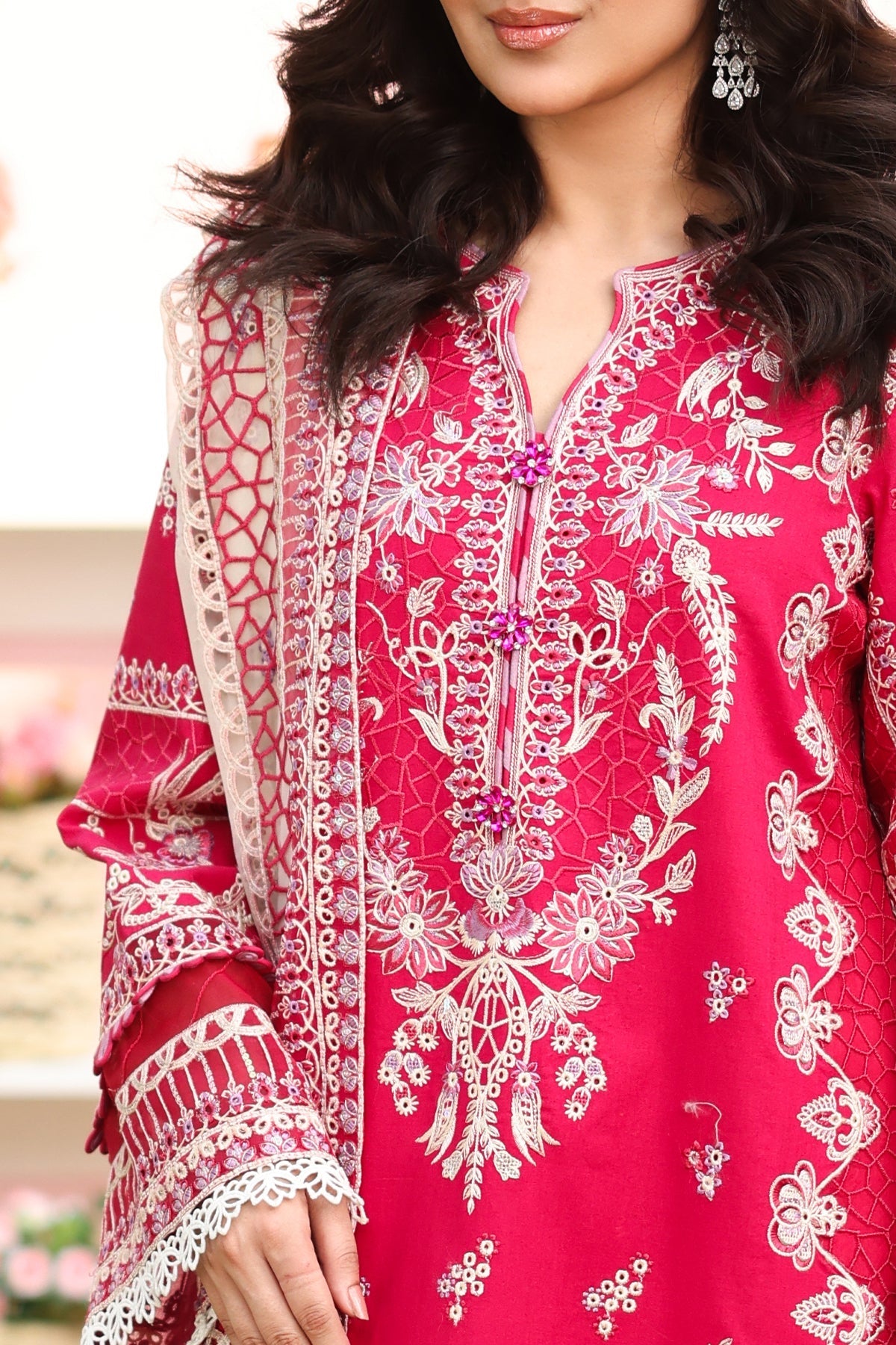 Imrozia Premium | Hayam Luxury Lawn 25 | SL 90 BASMA -  Imrozia Premium Ladies Clothes - Original Designer Dress - House of Maryam