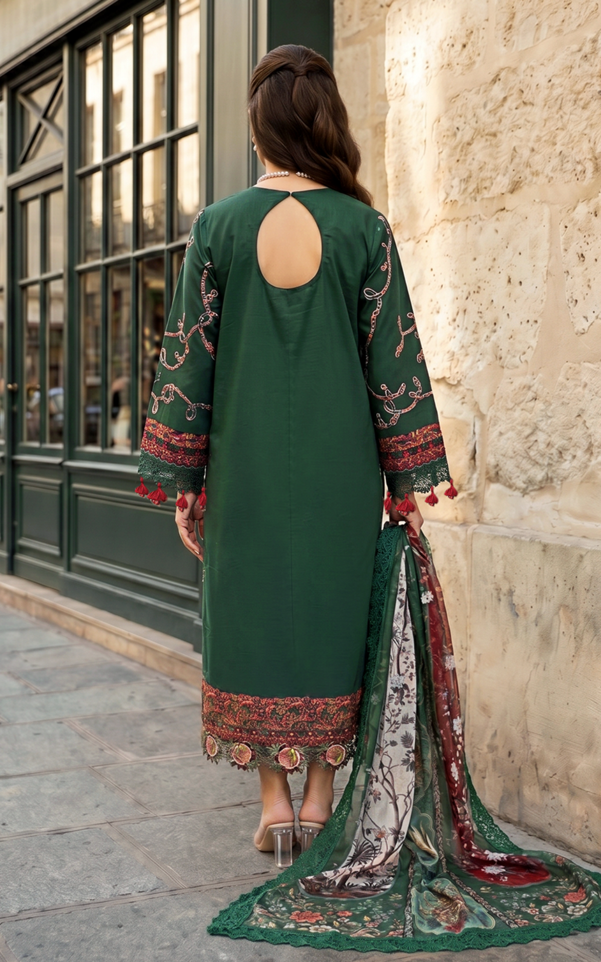 Asifa and Nabeel | Summer Lawn 26 | Green Majestic (SL26-01)-3