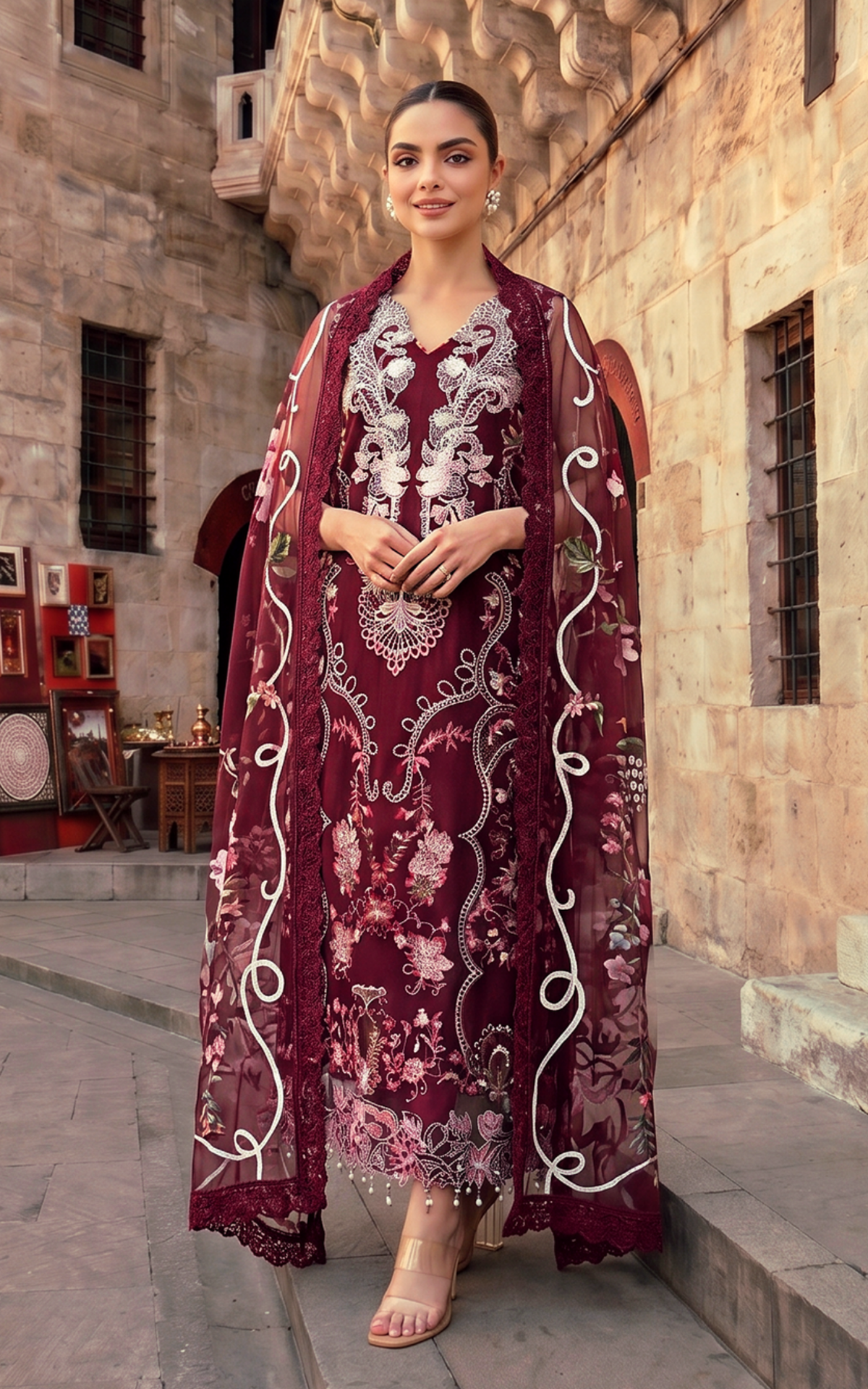 Asifa and Nabeel | Summer Lawn 26 | Ruby Dusk (SL26-03)-1