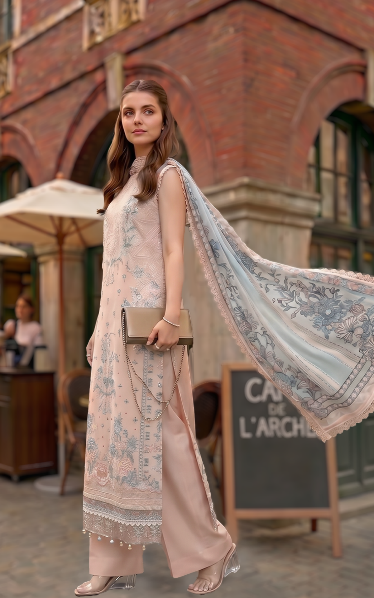 Asifa and Nabeel | Summer Lawn 26 | Peach Garden (SL26-05)-1