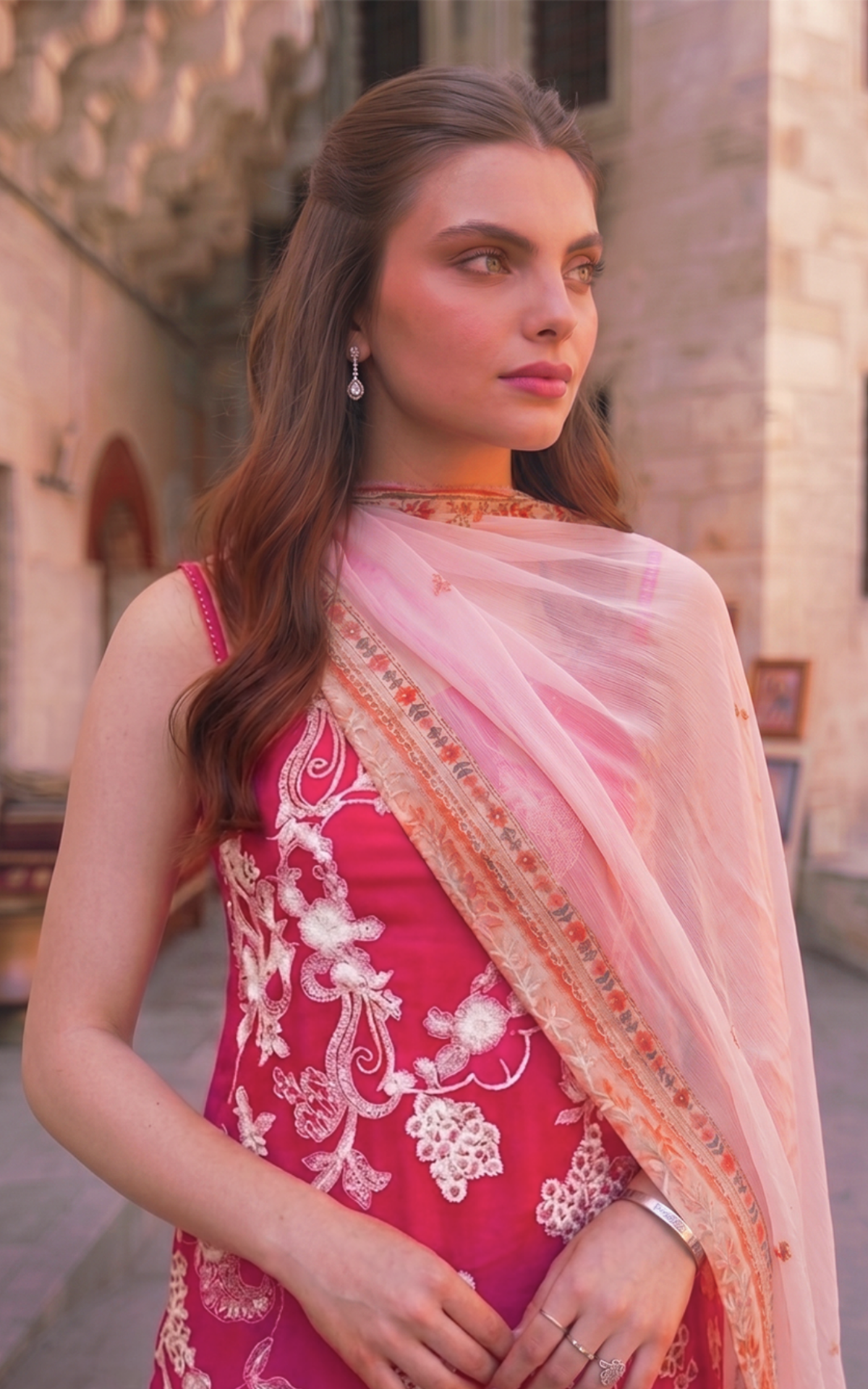 Asifa and Nabeel | Summer Lawn 26 | Fuchsia Allure (SL26-09)-3