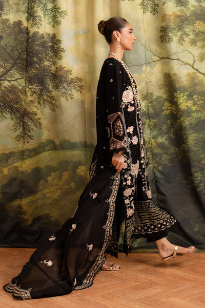 Marjjan | Guzel Lawn | SMC 204-A (Black) -  Marjjan Ladies Clothes - Original Designer Dress - House of Maryam