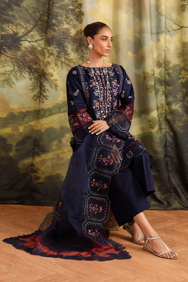 Marjjan | Guzel Lawn | SMC 205-A (Blue) -  Marjjan Ladies Clothes - Original Designer Dress - House of Maryam