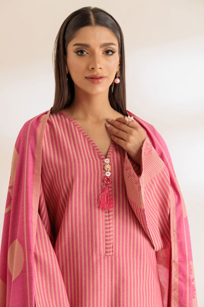 Bonanza Satrangi | Pink Jacquard 2 Piece (SS6242P35) -  Bonanza Satrangi Ready To Wear - Original Designer Dress - House of Maryam