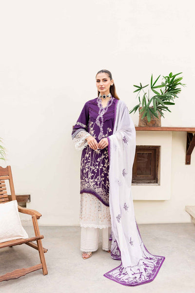 Sable Vogue | Shiree Lawn 24 | Plum Orchid -  Sable Vogue Luxury - Original Designer Dress - House of Maryam