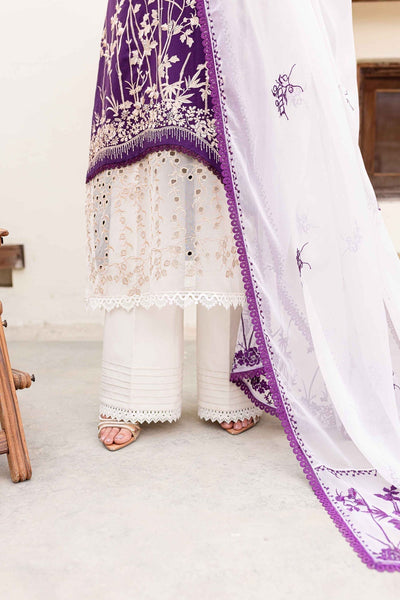 Sable Vogue | Shiree Lawn 24 | Plum Orchid -  Sable Vogue Luxury - Original Designer Dress - House of Maryam