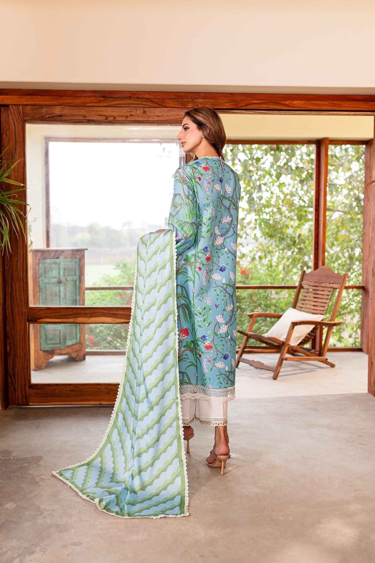 Sable Vogue | Shiree Lawn 24 | Flower Of Paradise -  Sable Vogue Luxury - Original Designer Dress - House of Maryam