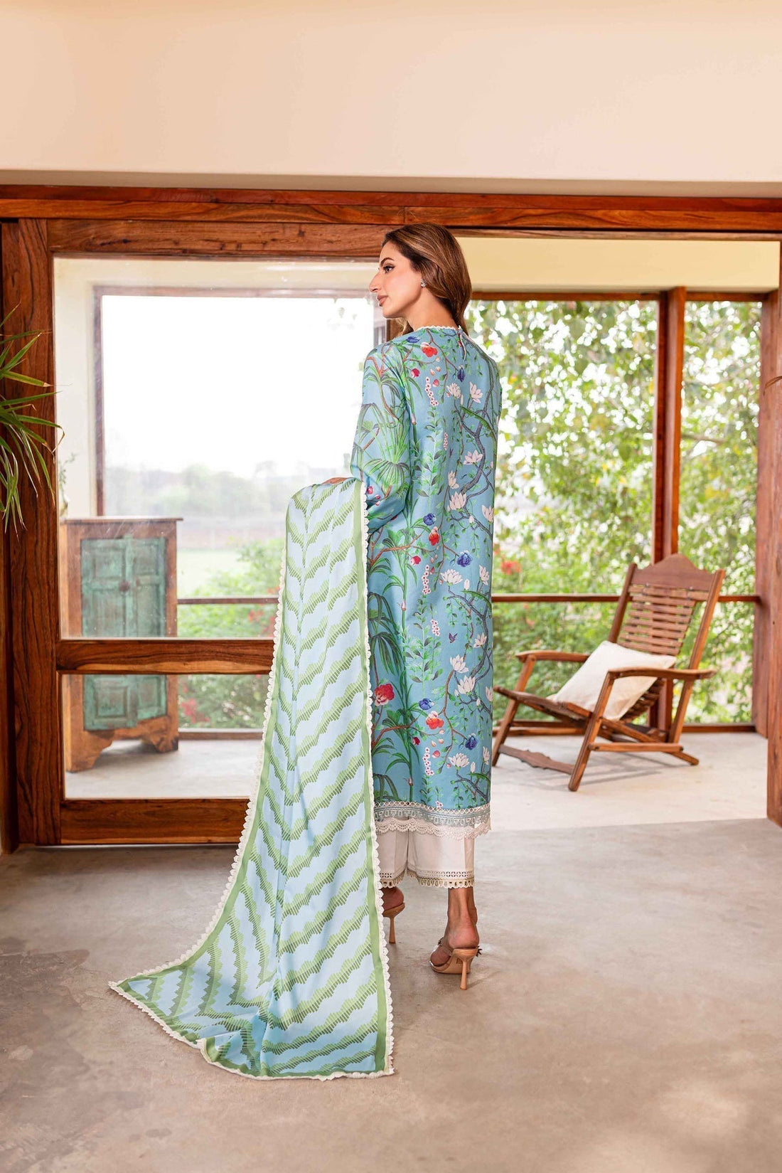 Sable Vogue | Shiree Lawn 24 | Flower Of Paradise by Designer Sable Vogue - House of Maryam - Pakistani Designer Ethnic Wear in {{ shop.shopifyCountryName }}