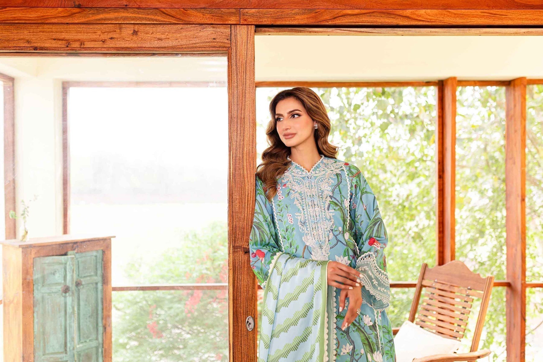 Sable Vogue | Shiree Lawn 24 | Flower Of Paradise by Designer Sable Vogue - House of Maryam - Pakistani Designer Ethnic Wear in {{ shop.shopifyCountryName }}