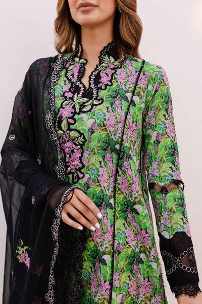 Sable Vogue | Shiree Lawn 24 | Black Iris -  Sable Vogue Luxury - Original Designer Dress - House of Maryam