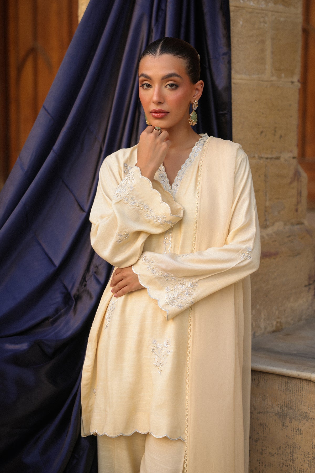 Sahar | Luxury Pret 25 | Butter Bloom-2