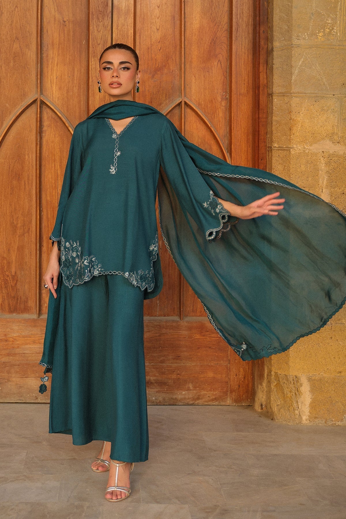 Sahar | Luxury Pret 25 |Emerald Essence-7