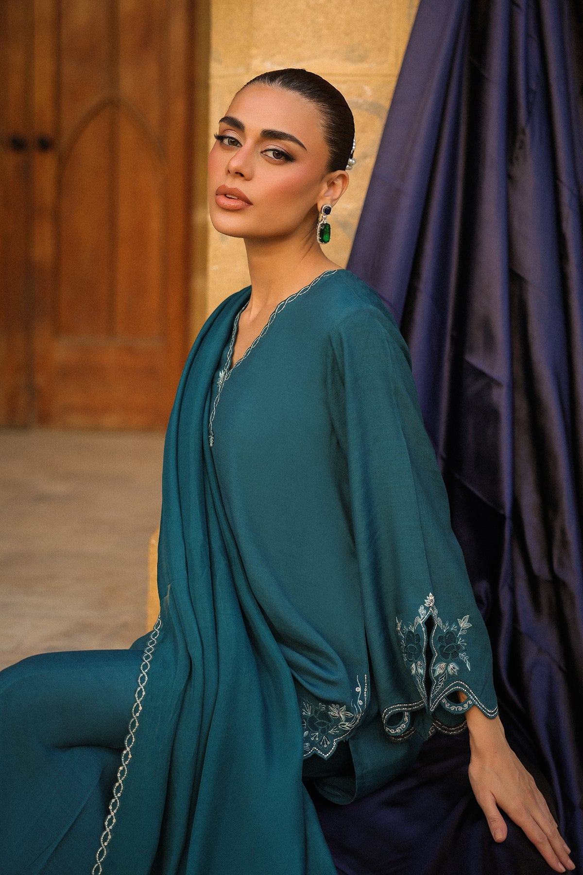 Sahar | Luxury Pret 25 |Emerald Essence, image 8
