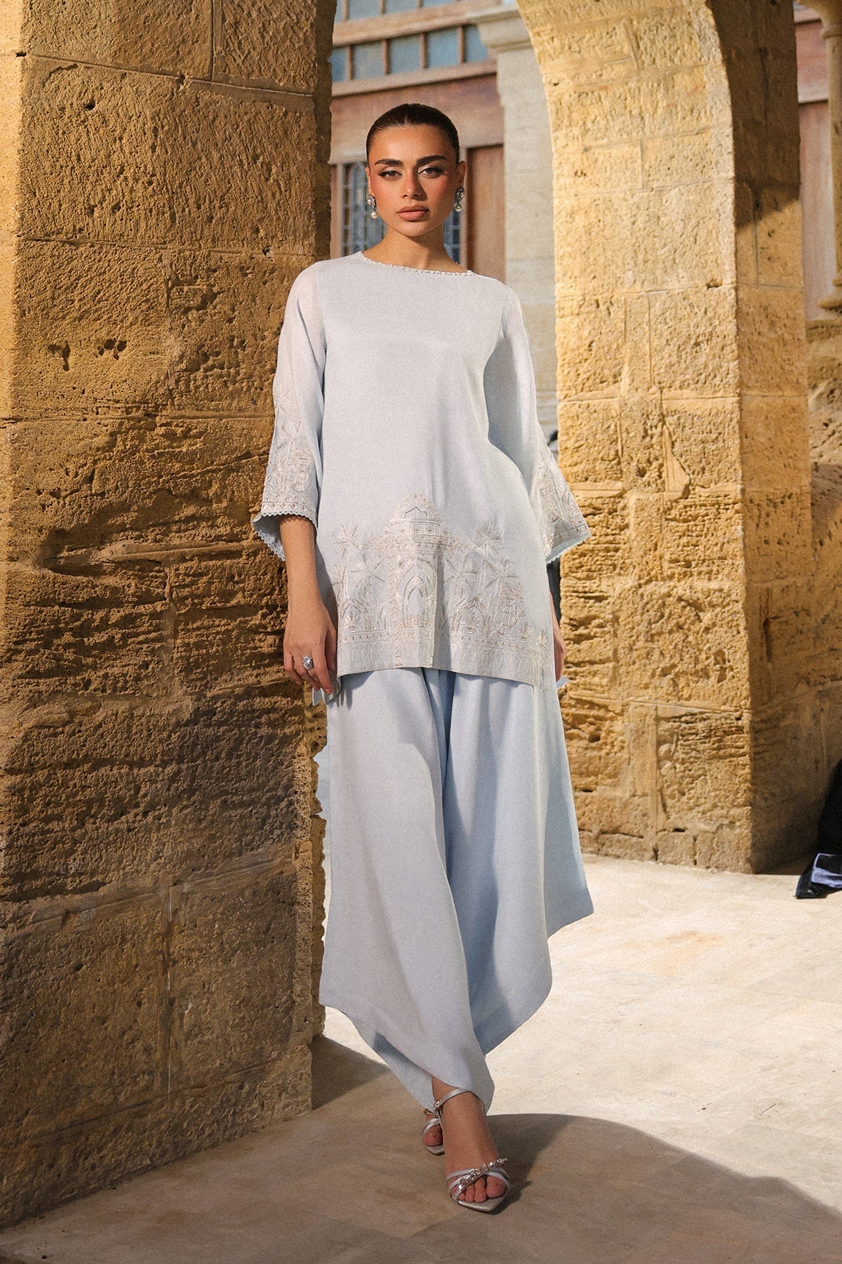 Sahar | Luxury Pret 25 | Misty Blue-3