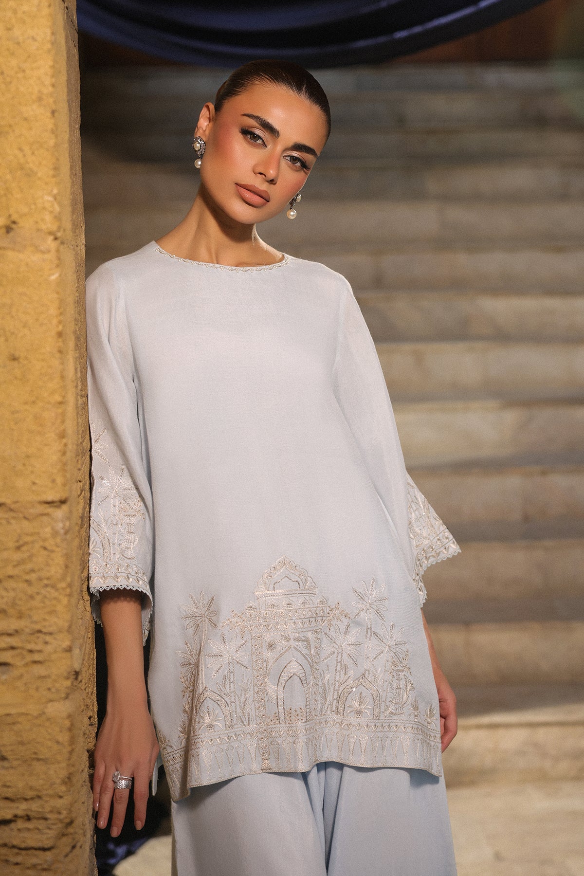 Sahar | Luxury Pret 25 | Misty Blue-7