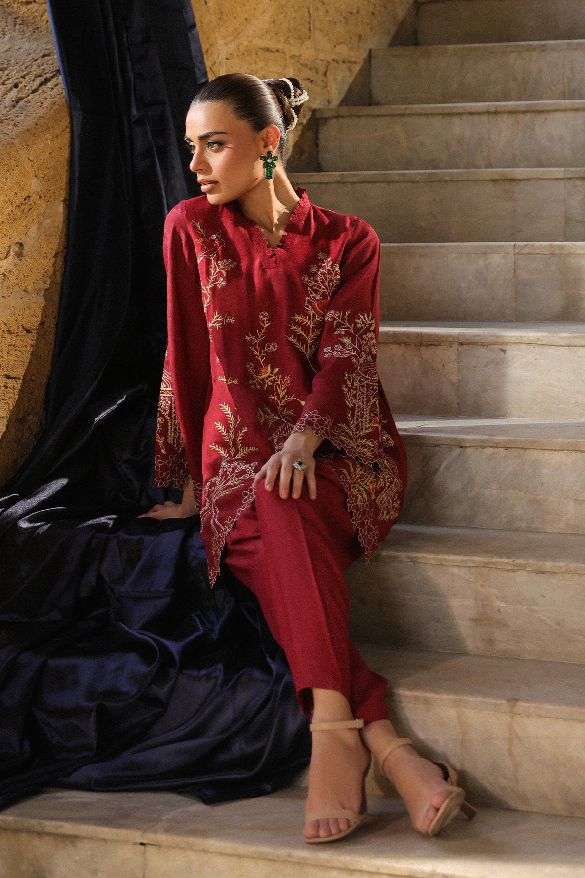 Sahar | Luxury Pret 25 | Ruby Radiance, image 6