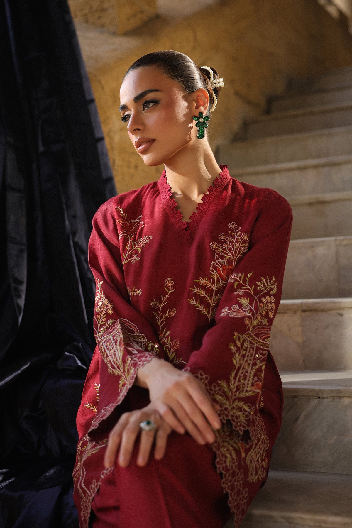 Sahar | Luxury Pret 25 | Ruby Radiance, image 4